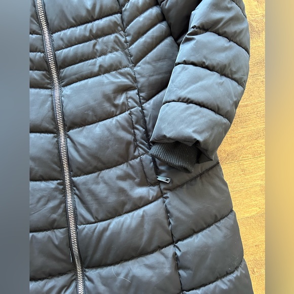 Kenneth Cole Reaction black puffer stadium coat. Size L. - Picture 6 of 10